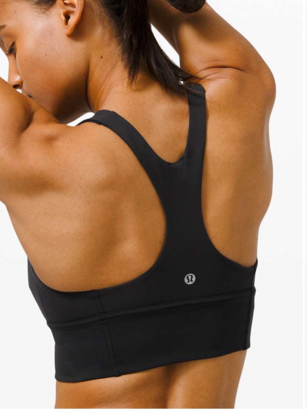 Lululemon Wunder Train Long-Line Bra Women’s 4 Black Medium Support